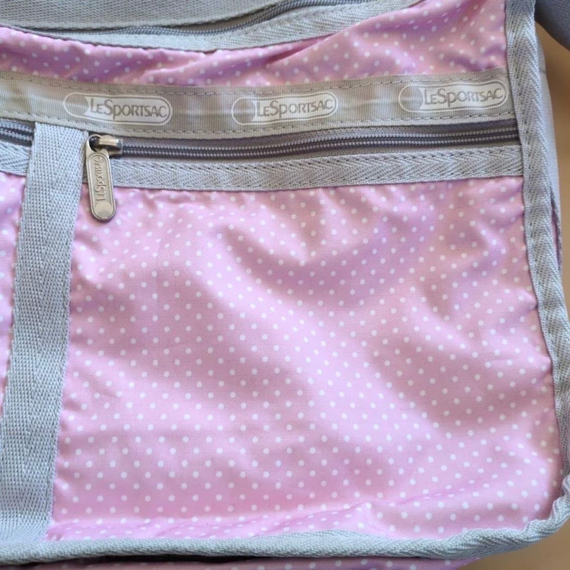 레스포삭 핑크 땡땡이 숄더백 가방 크로스백 빈티지 상품이미지4