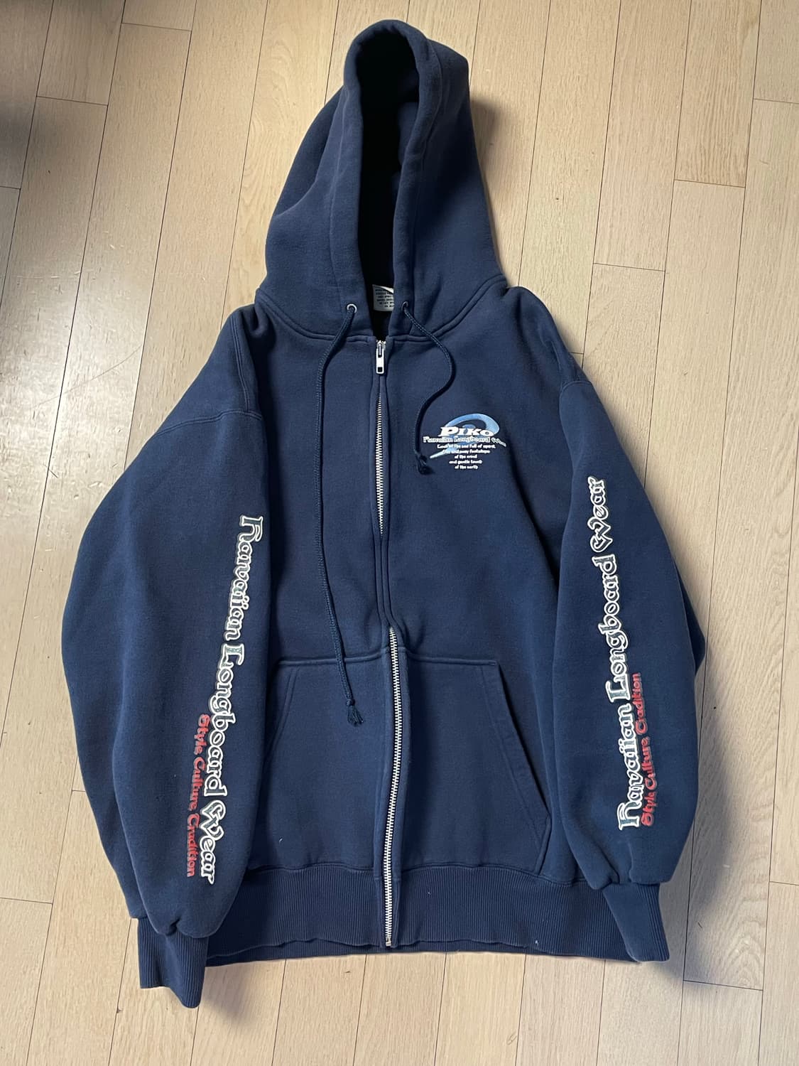 빈티지 piko 후드집업 네이비 상품이미지1