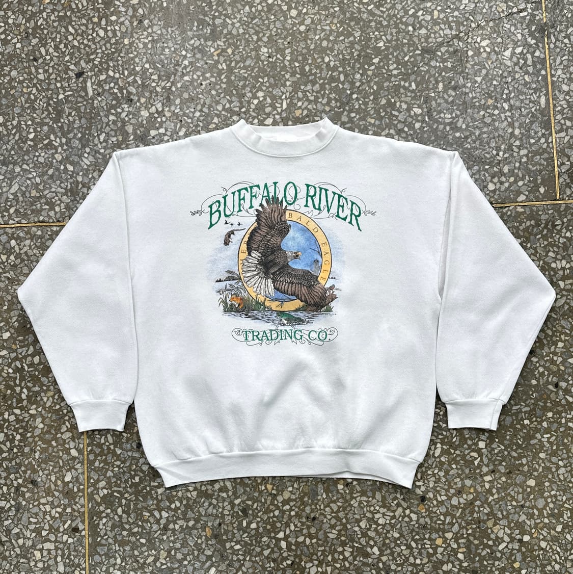 90s USA 툴텍스 버팔로 리버 빈티지 스웻셔츠 XL 상품이미지1