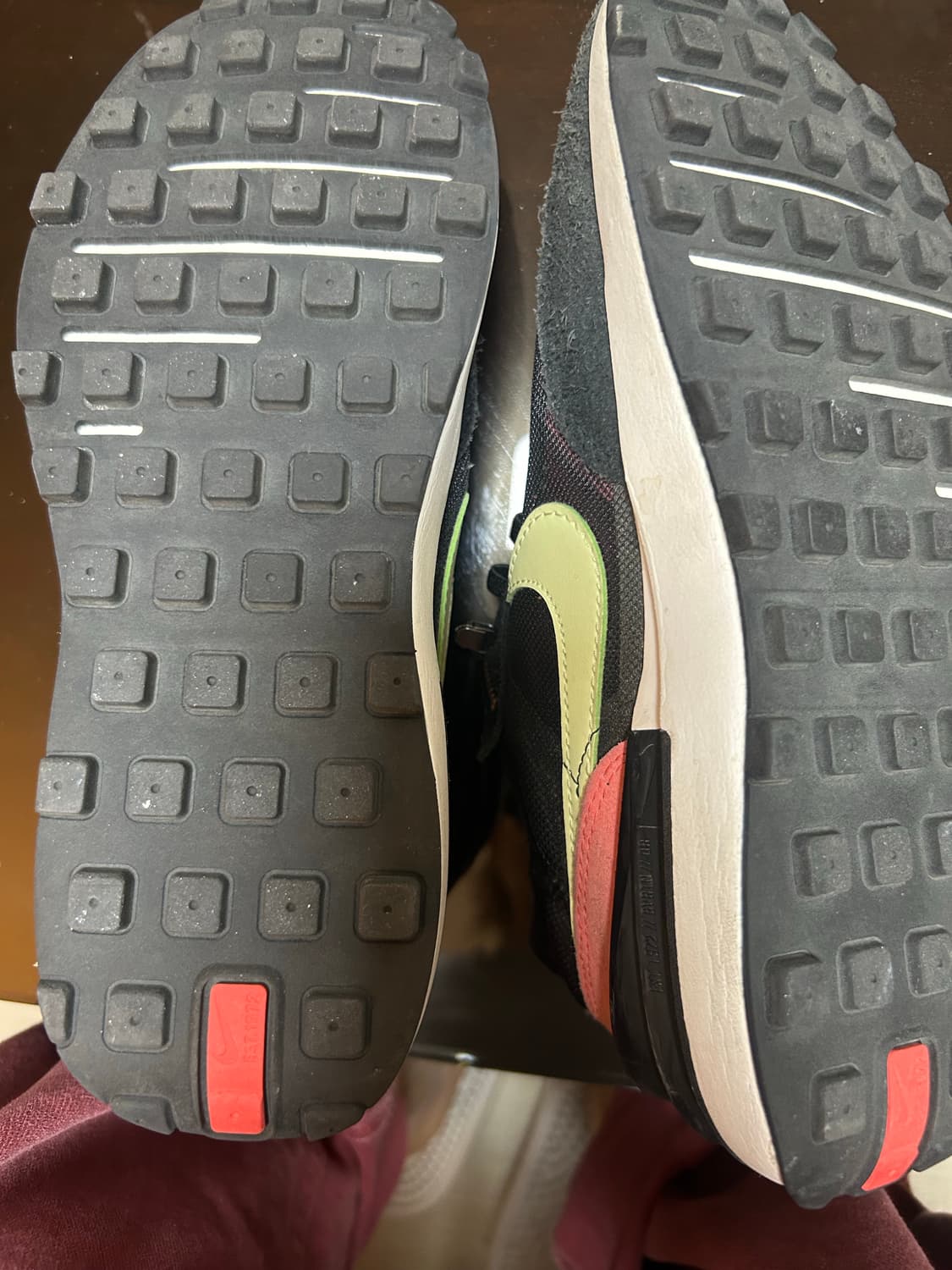 나이키 와플 원 블랙라임 엠버 크림슨(235) 상품이미지4