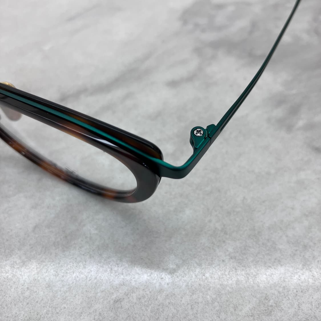 C27 경성 京城 오늘 그린 레오파드 솔텍스 캣아이 메탈 안경 상품이미지2