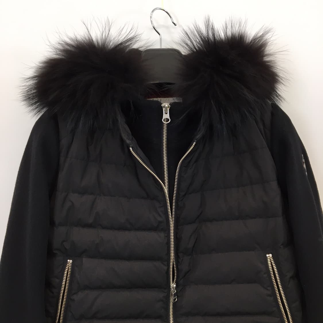 와이드앵글 모직 레이어드 덕다운 패딩점퍼 95  상품이미지6