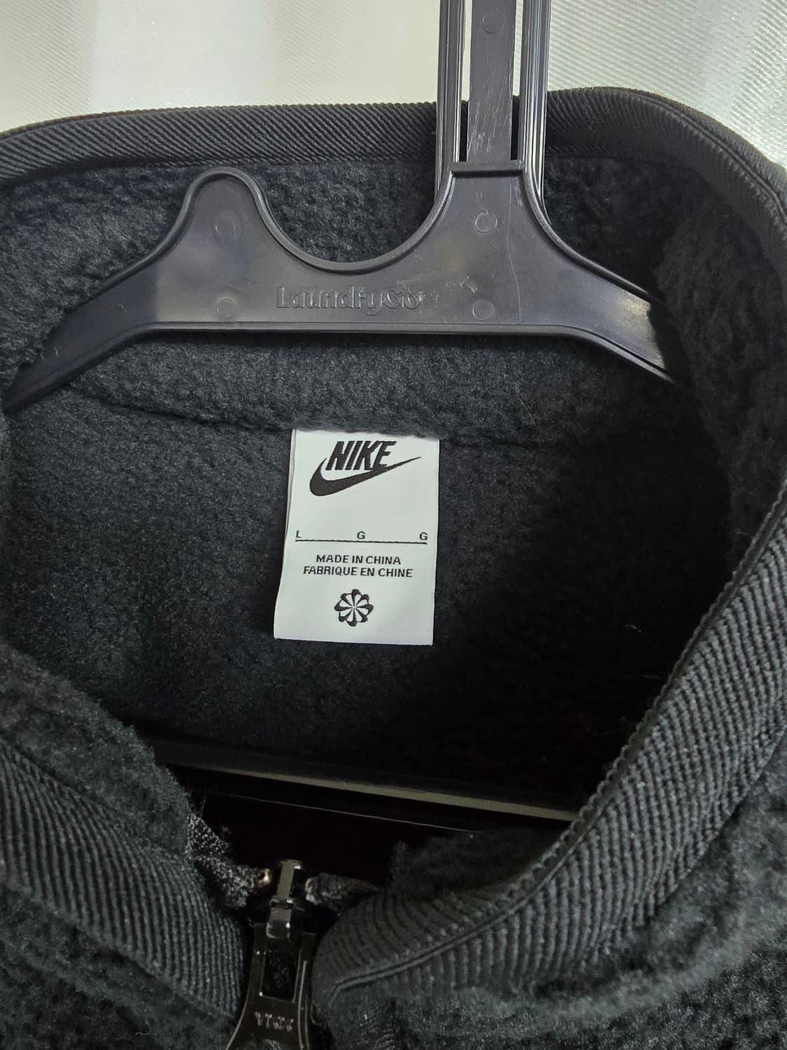 나이키 블랙 뽀글이 플리스 집업 (1594) 상품이미지3