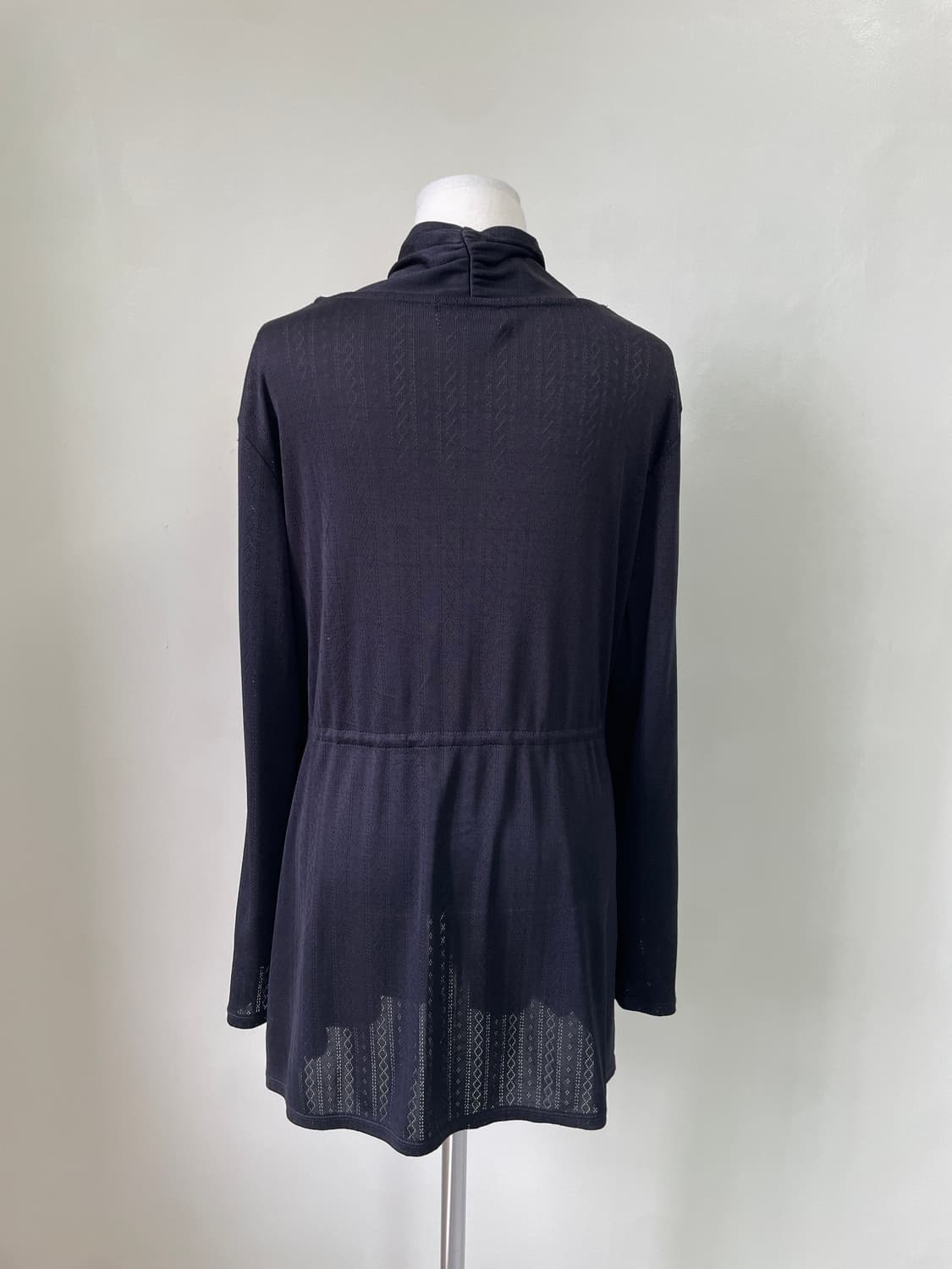 꾸레쥬 드레이프 자카드 패턴 가디건  상품이미지5