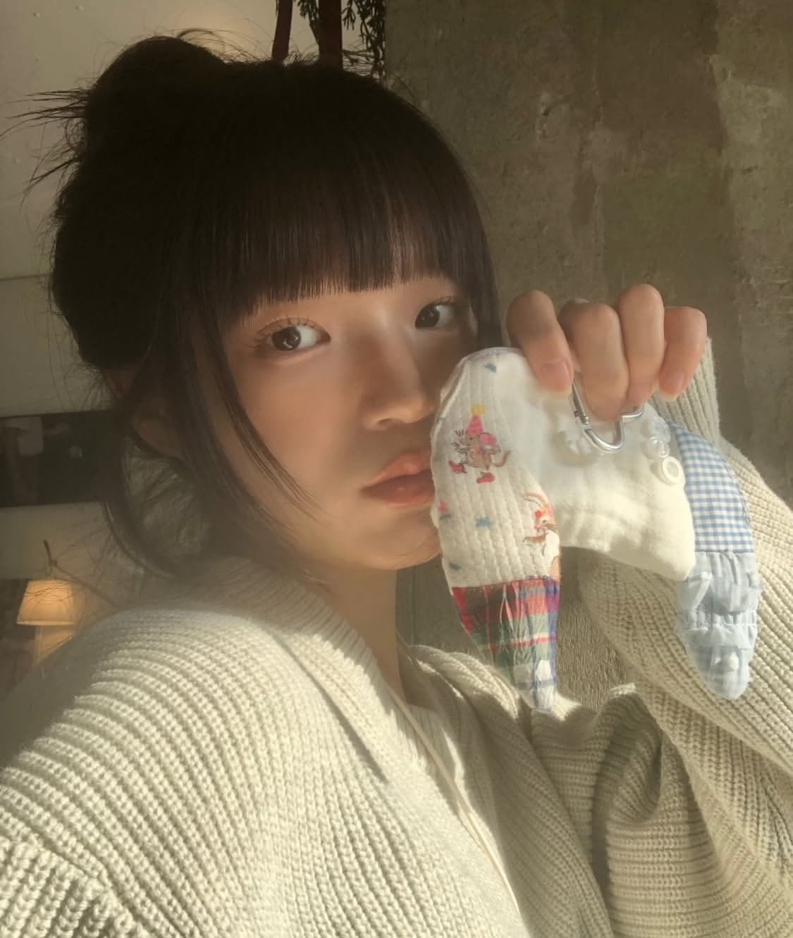 eggu white rabbit wallet(에구 카드 지갑 키링) 상품이미지1