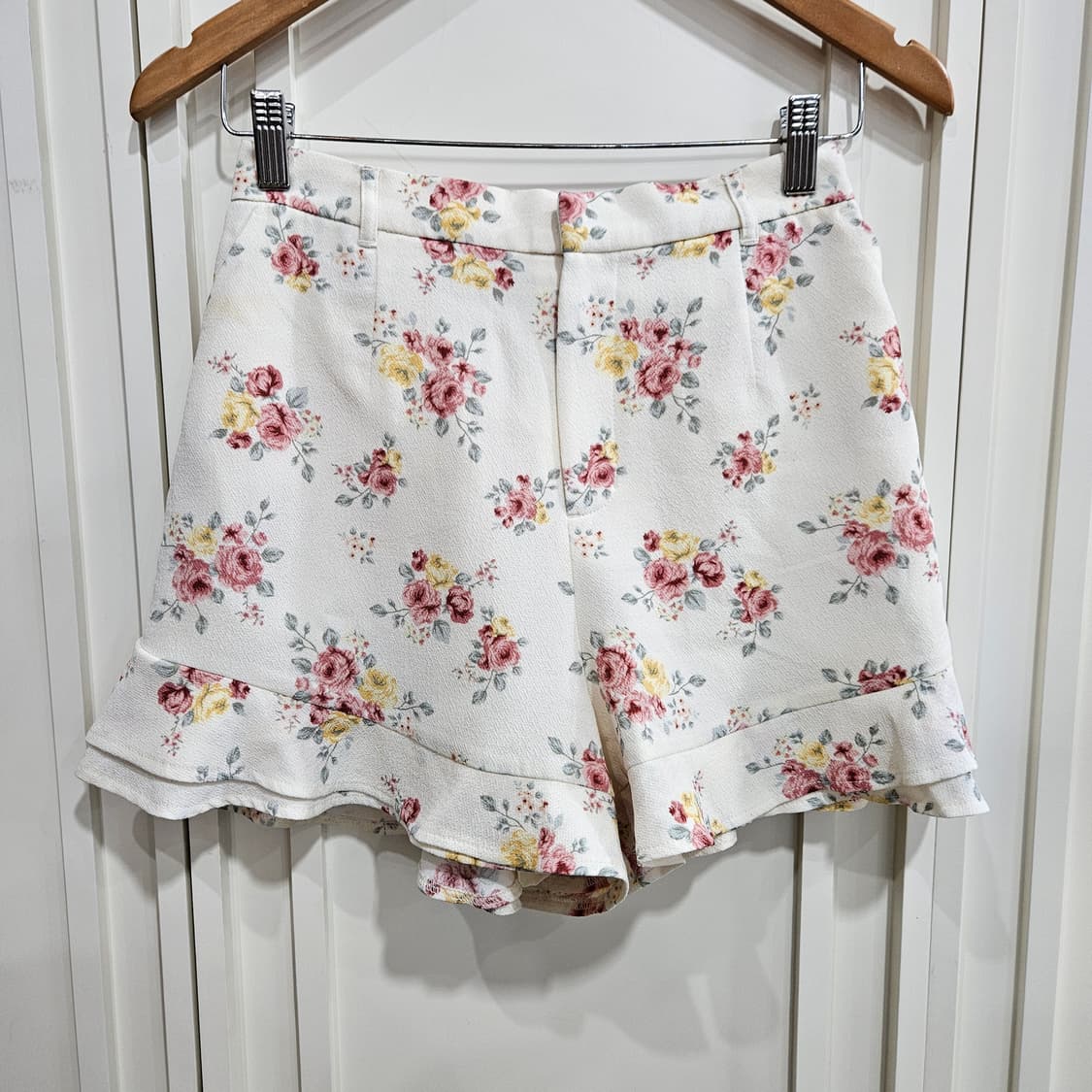 플라워 패턴 반바지 프릴 숏팬츠 상품이미지1