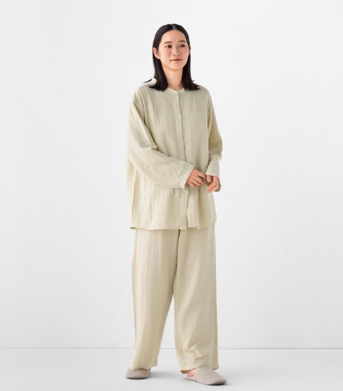 <새상품>무인양품 가제 긴소매 파자마 잠옷 상품이미지1
