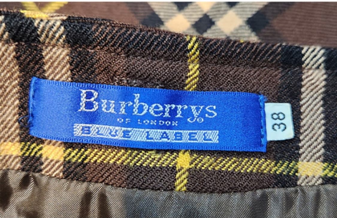 24-25) BURBERRYS 버버리 브라운 체크 빈티지 스커트 상품이미지9