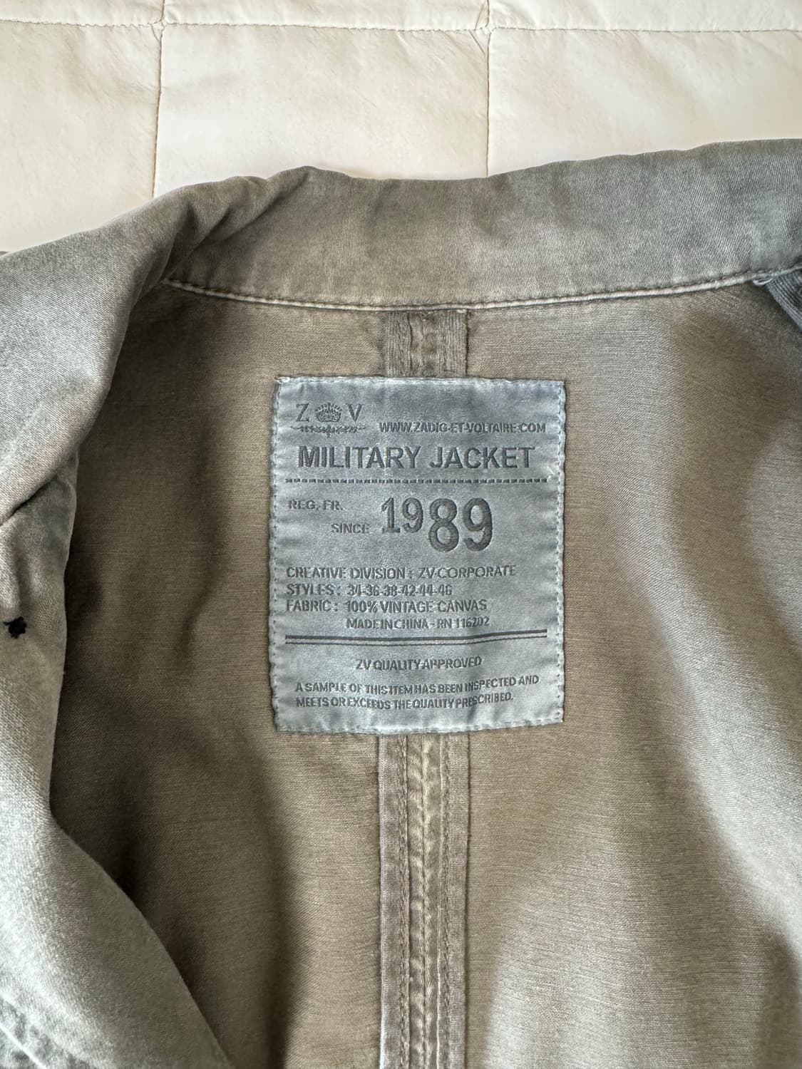 빈티지 자켓 카키 s 상품이미지3