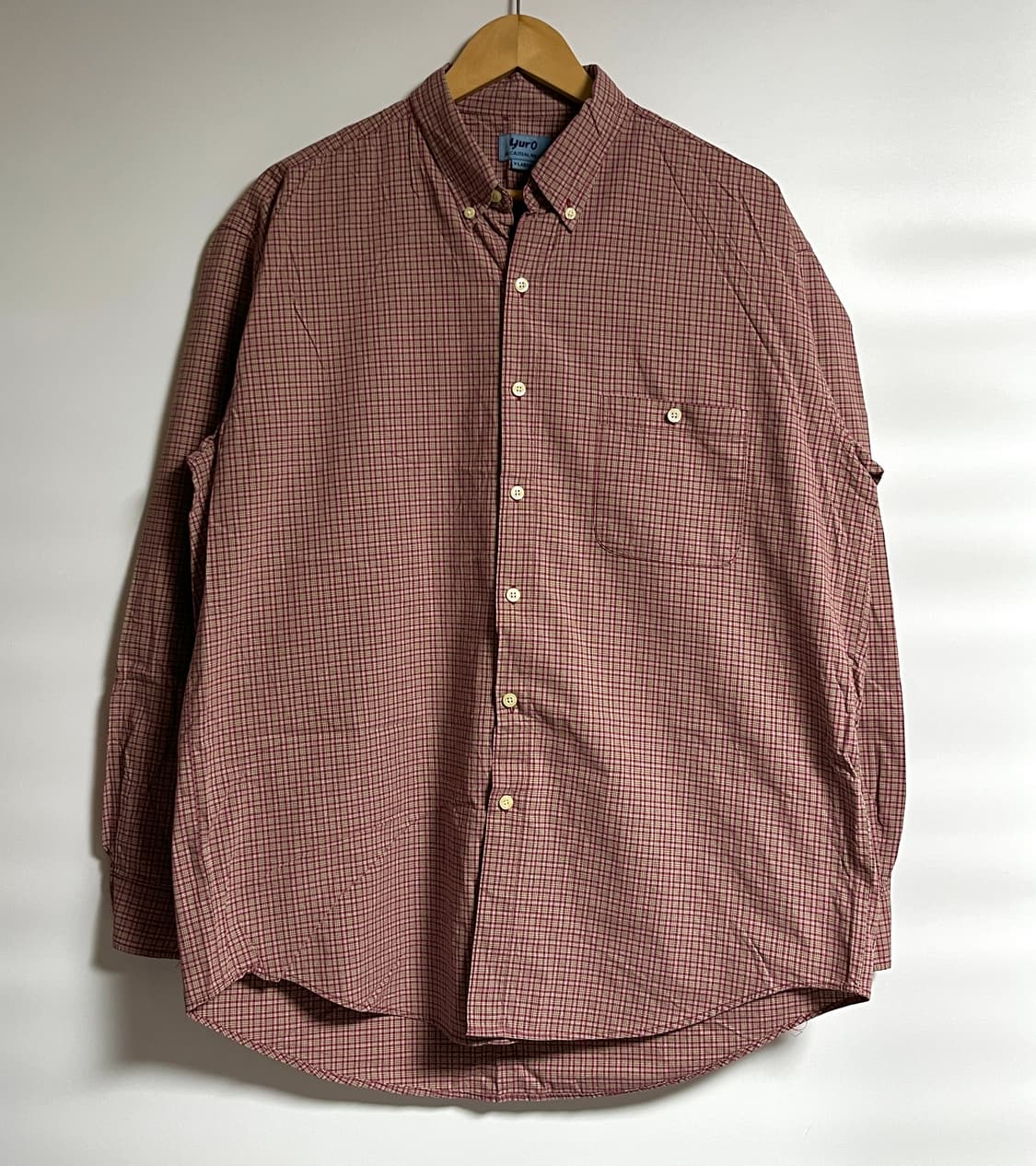 공용 YURO 잔체크 셔츠 남방 XL 상품이미지1