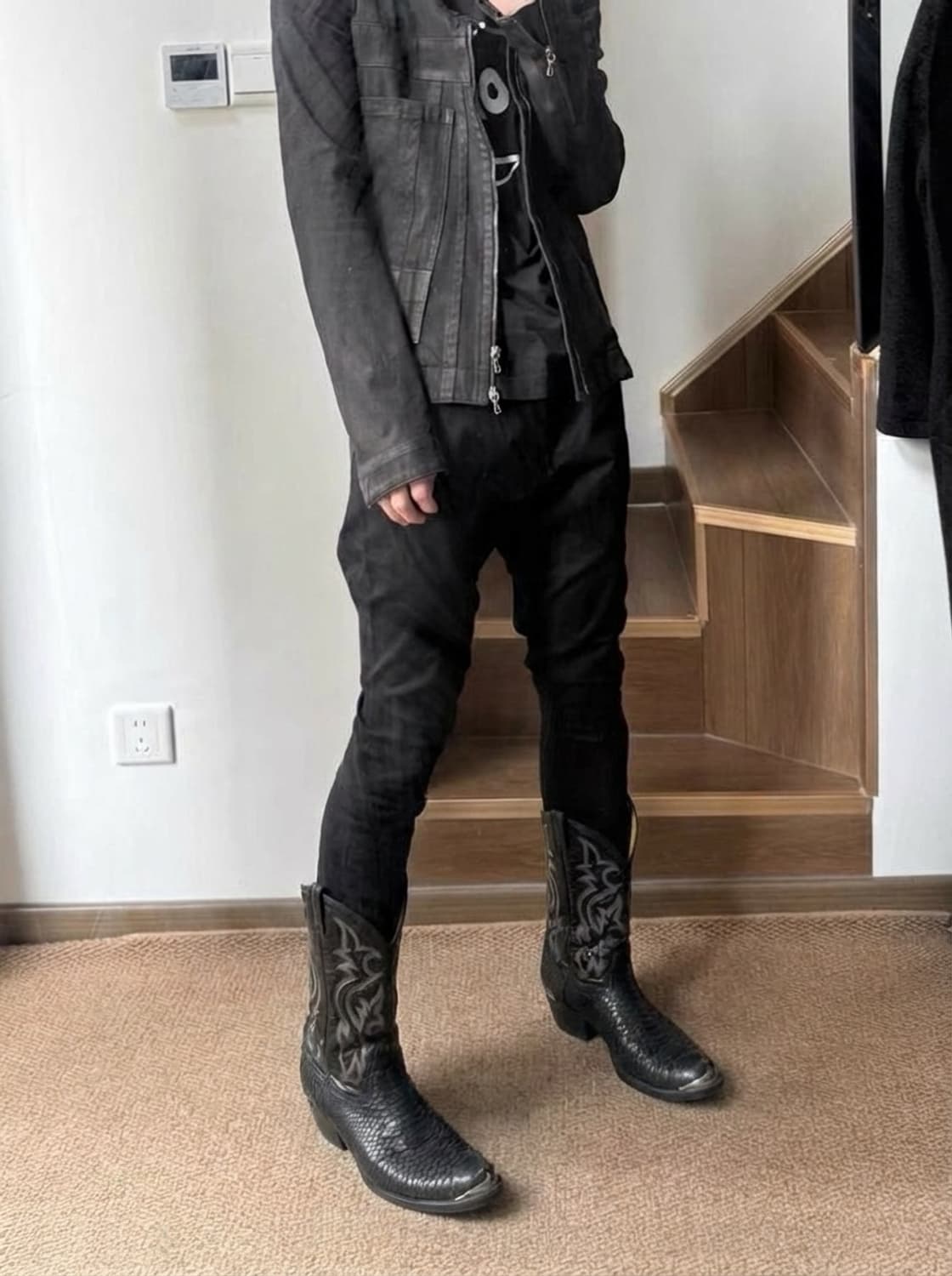 토니리마 뱀피 메탈찡 웨스턴부츠 상품이미지1