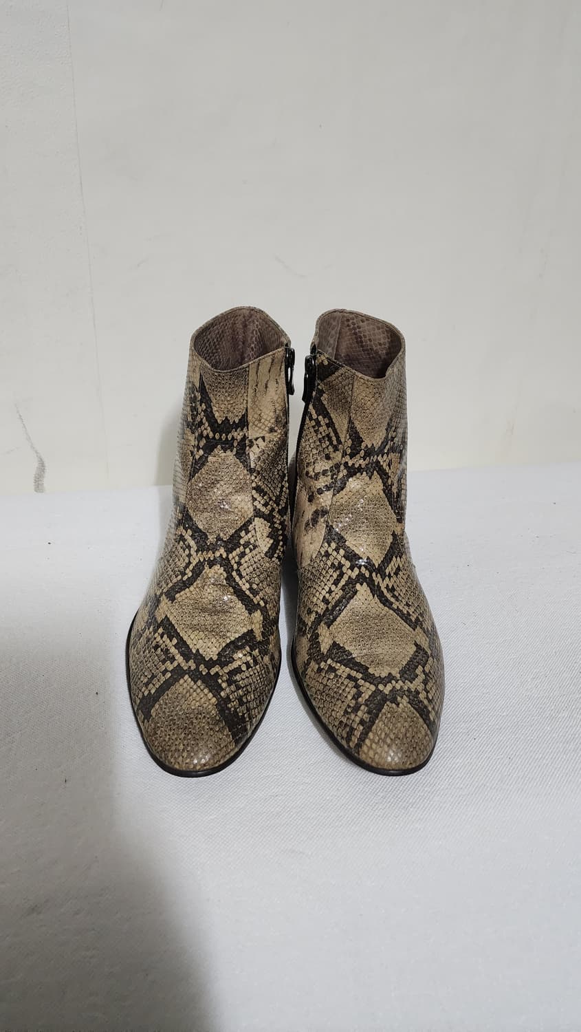 미라드 빈티지 수제화 파이톤 무늬 웨스턴 부츠 상품이미지3