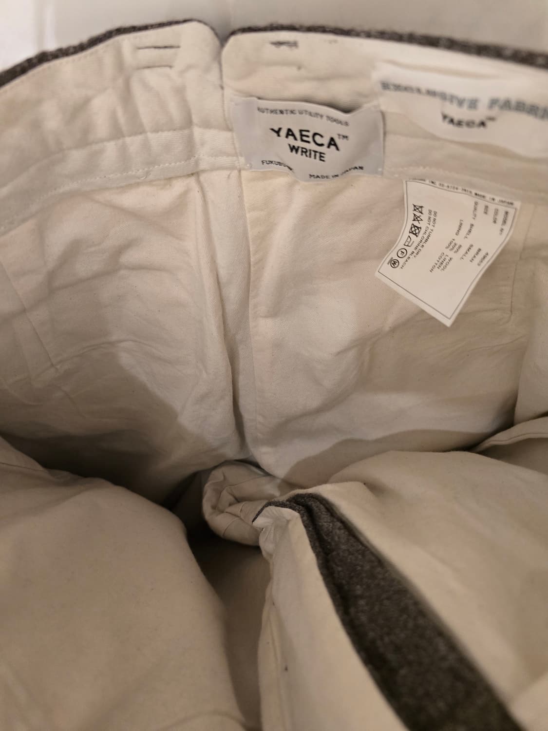 YAECA WRITE 울 팬츠 상품이미지5