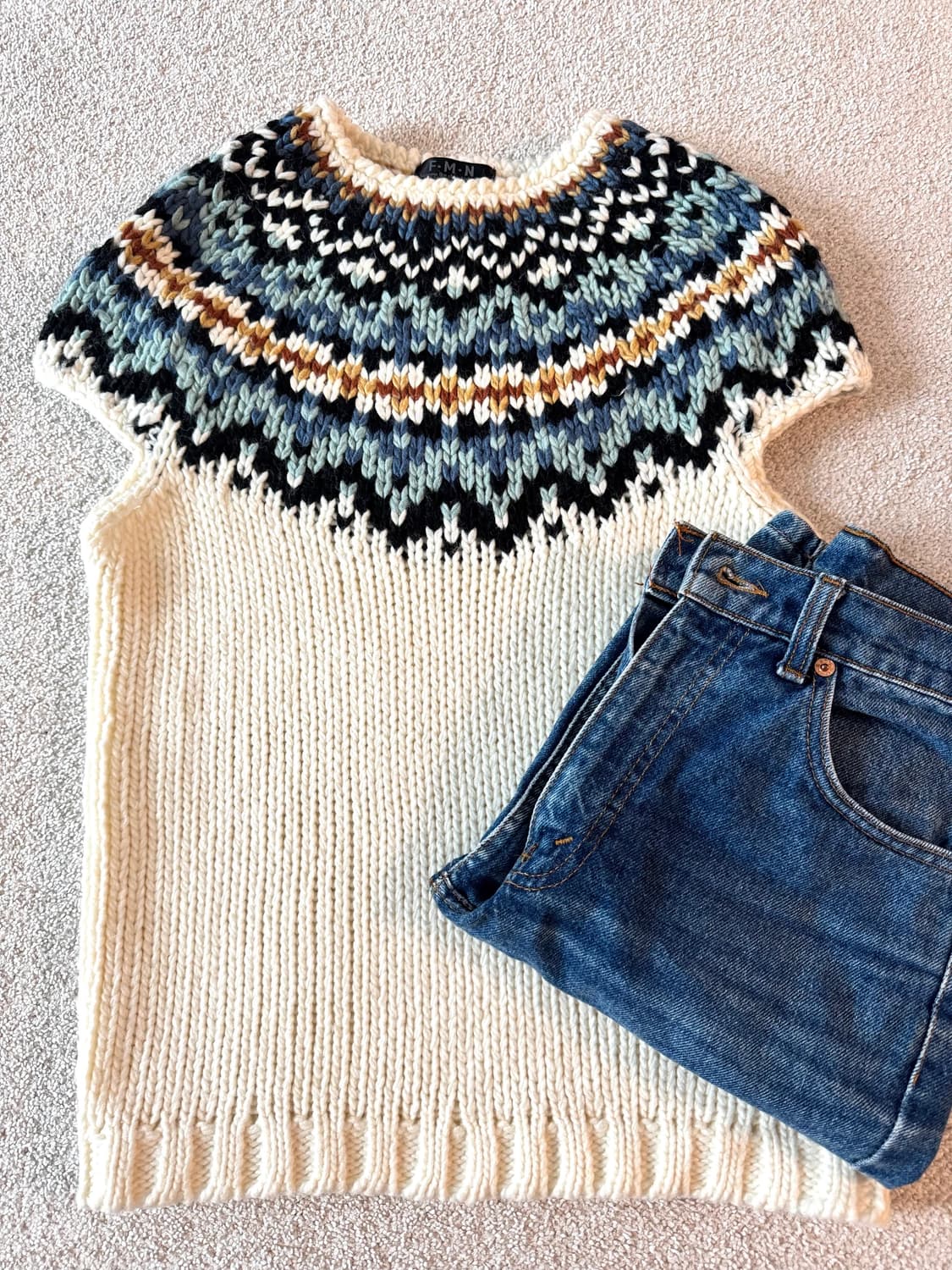 Nordic sweater (M) 상품이미지4