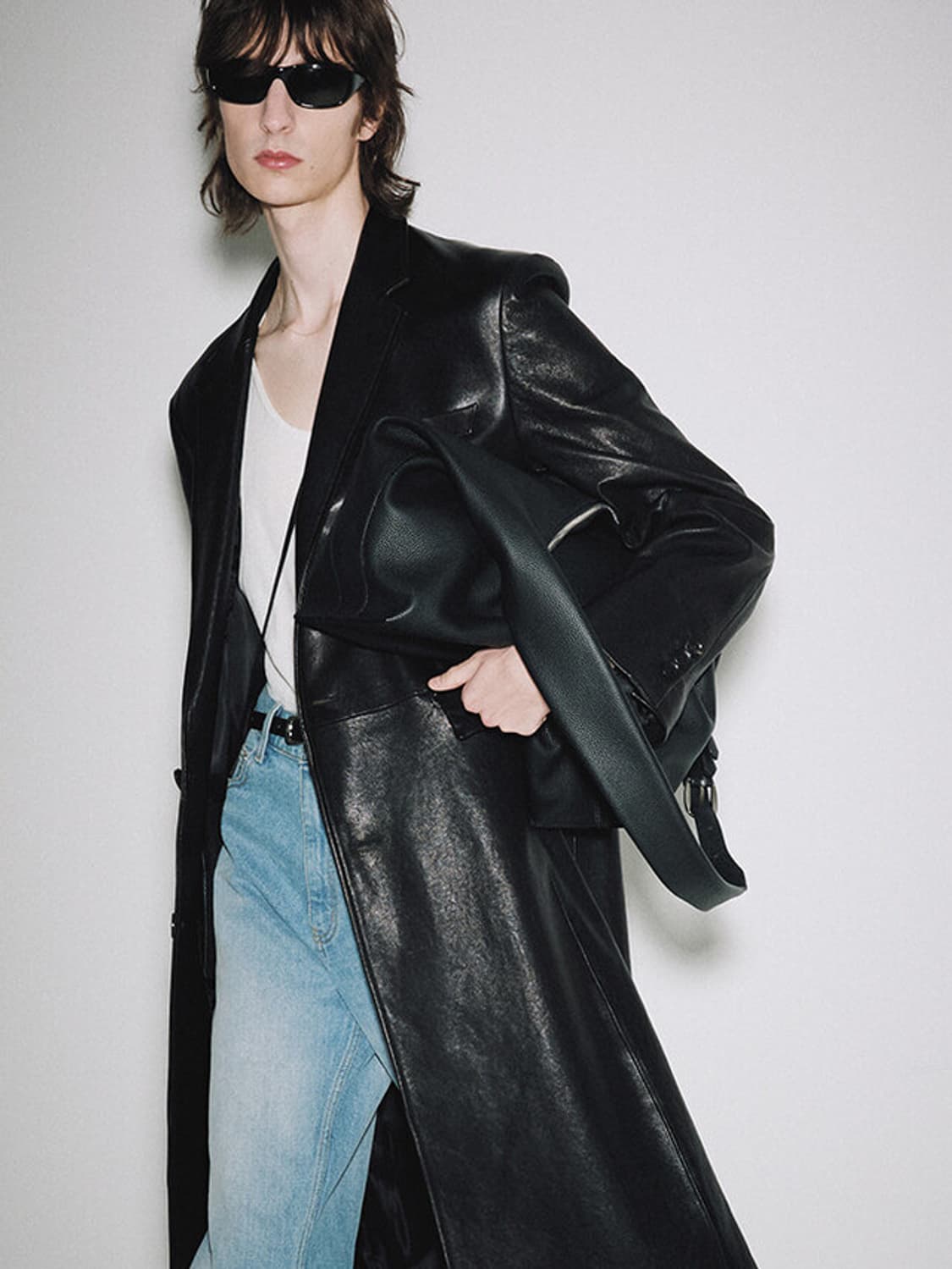 XL) 토니웩 레더 싱글 코트 상품이미지7