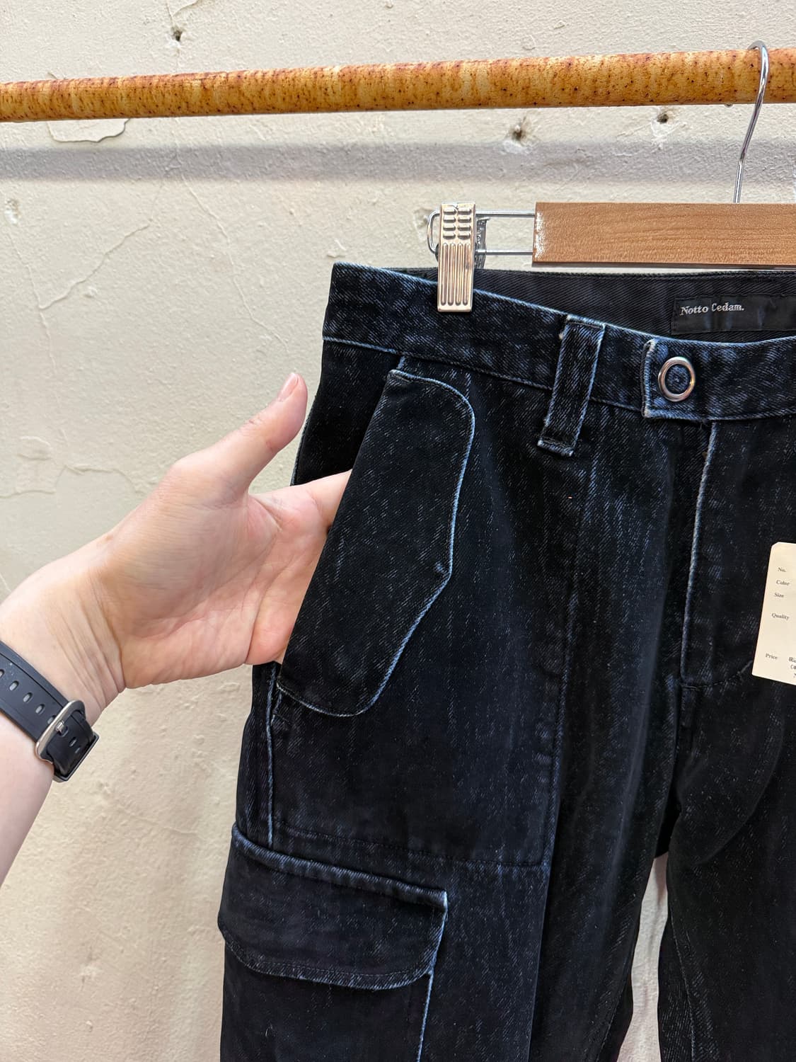 notto cedam coated denim cargo 상품이미지6