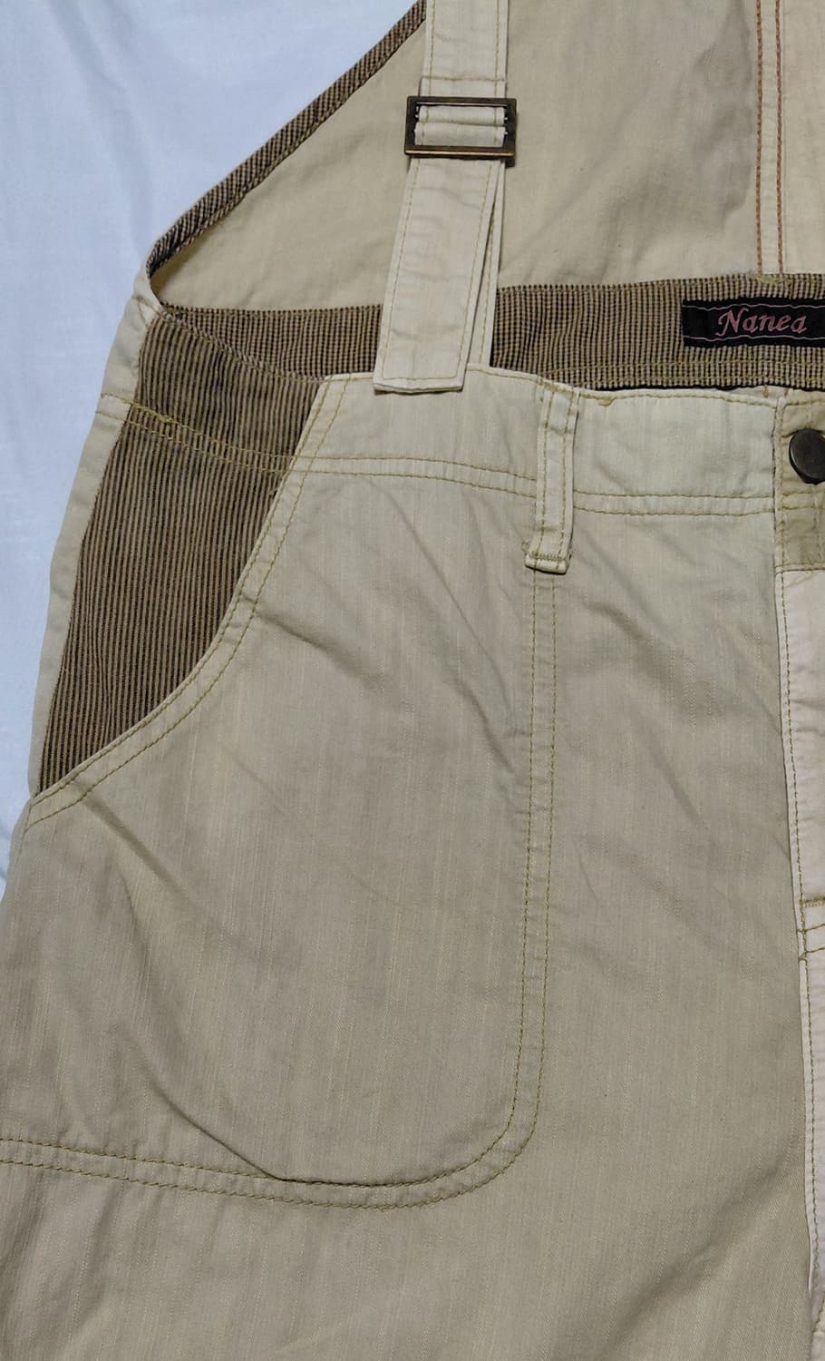 [Nanea] 나네아 빈티지 패치워크 코튼 오버롤 (Free) 상품이미지9