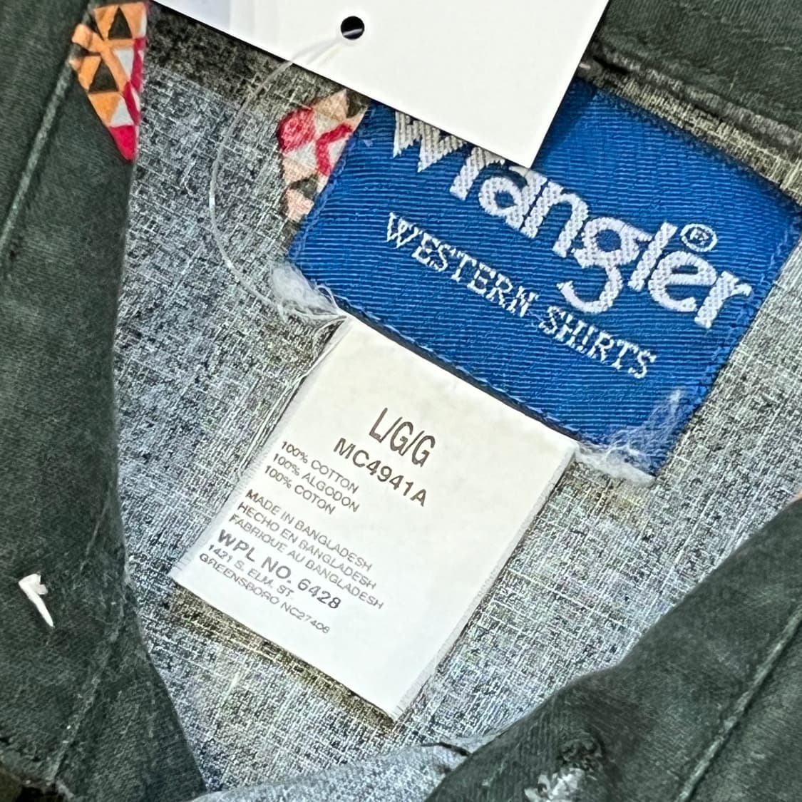 랭글러 패턴 웨스턴 긴팔 셔츠 상품이미지3