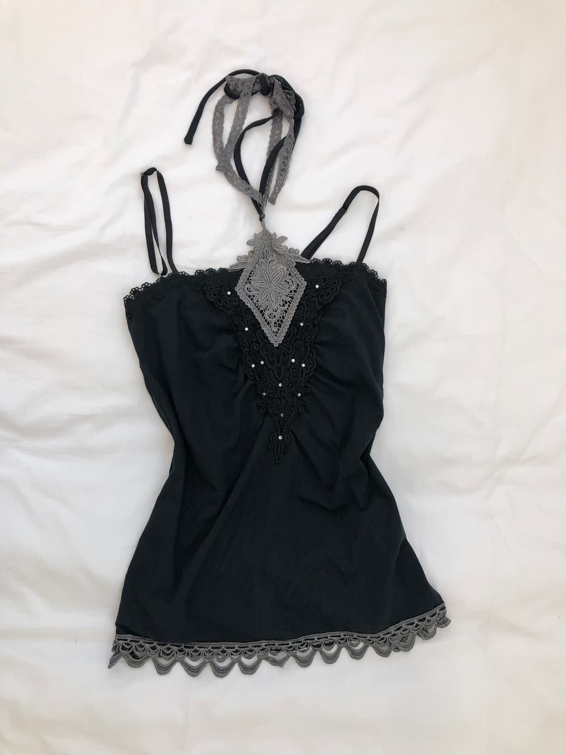 Axes femme halter lace sleeveless 상품이미지1