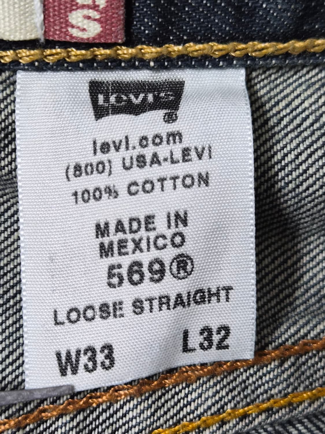 리바이스Levis 569 루즈 스트레이트 33사이즈 P-215 상품이미지5