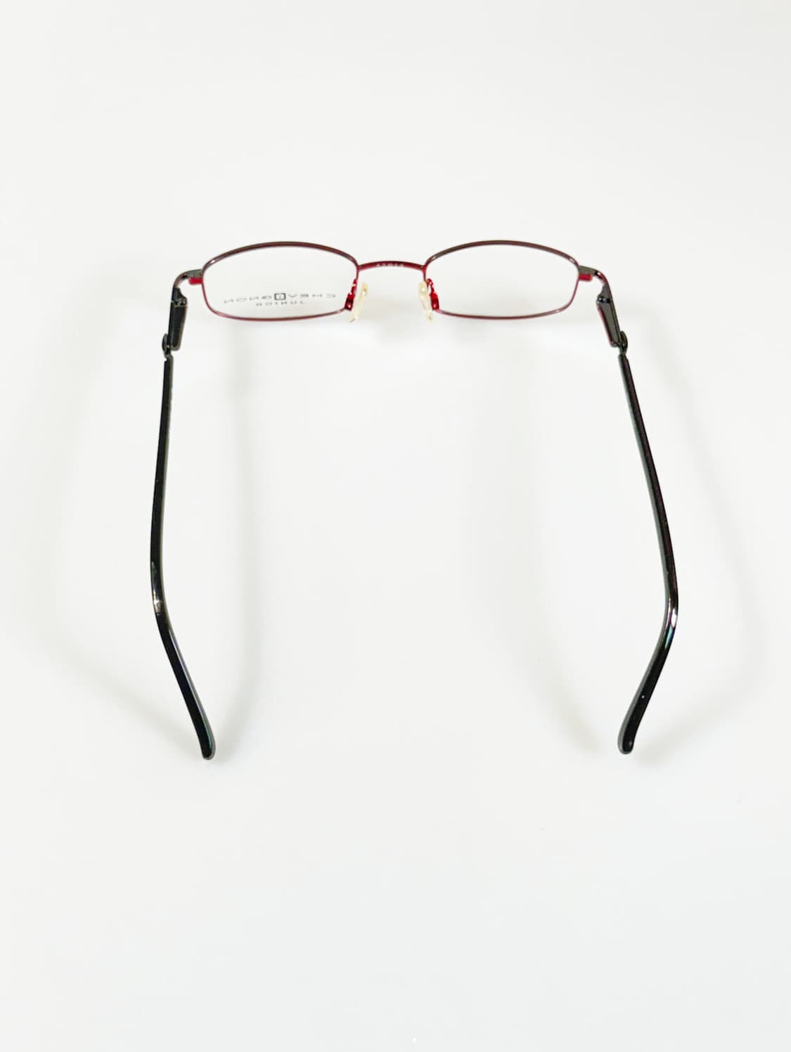 90s CHEVIGNON 블랙메탈 슬림 스퀘어 빈티지 안경 상품이미지5
