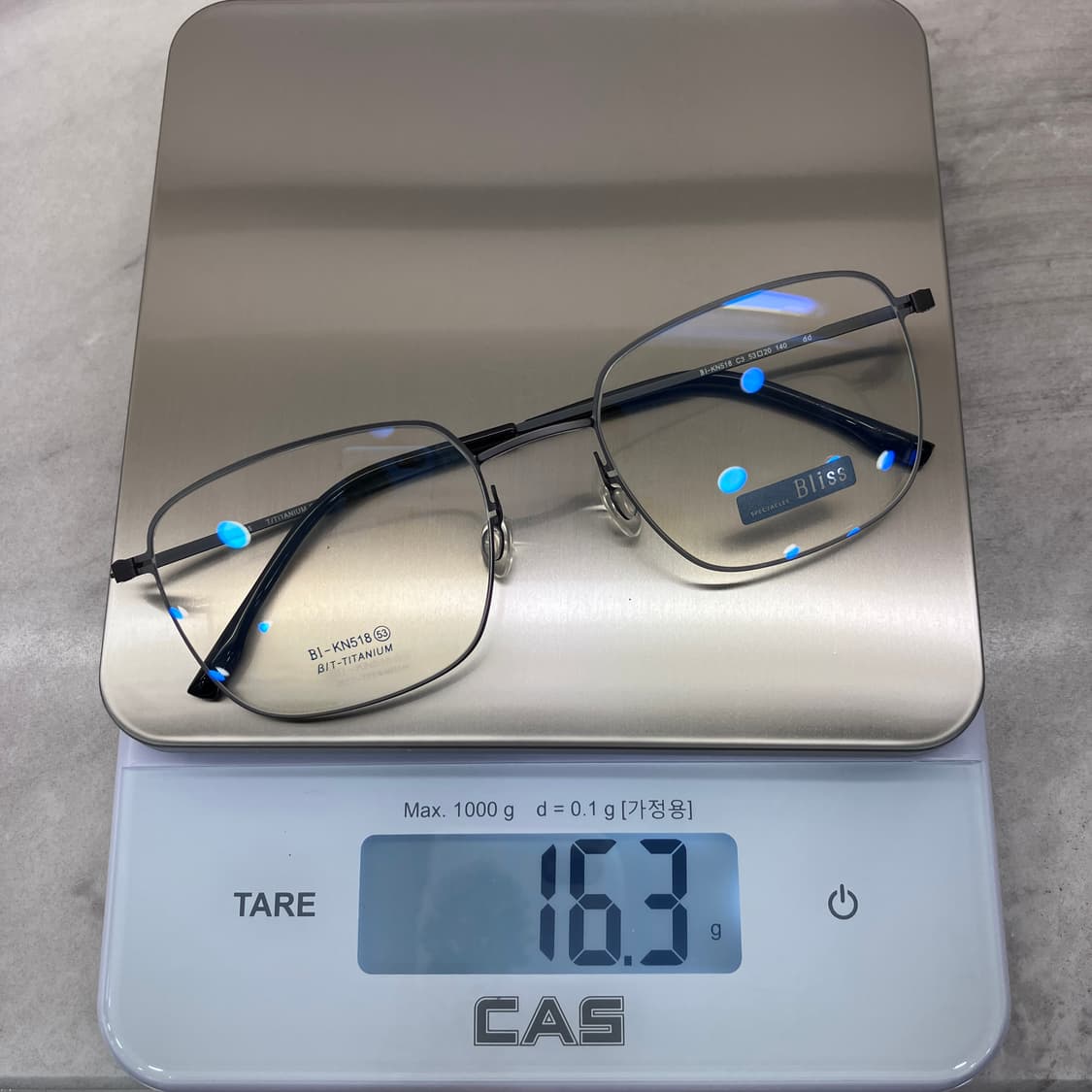 B94 블리스 Bliss 매트 브론즈 스퀘어 역산각 건메탈 안경 상품이미지8