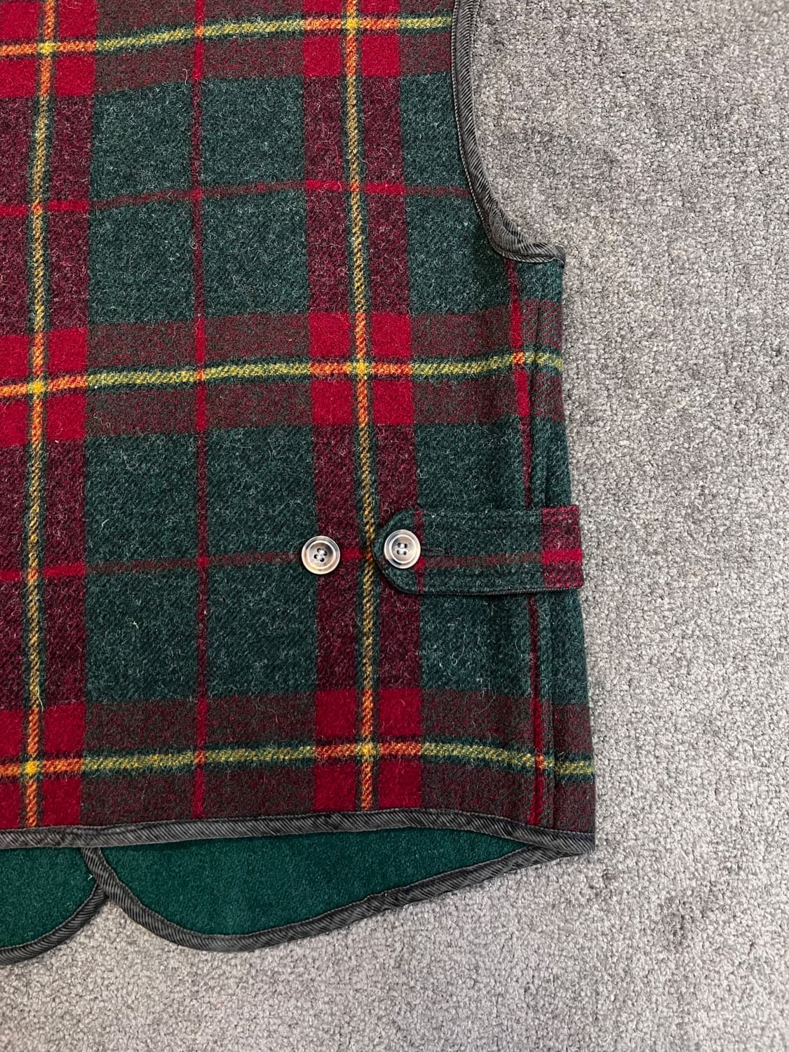 울리치 체크 울 베스트 상품이미지3