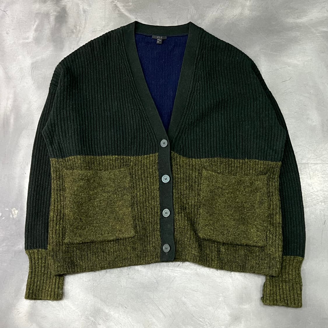  코스 울 배색 가디건 y14537 상품이미지1