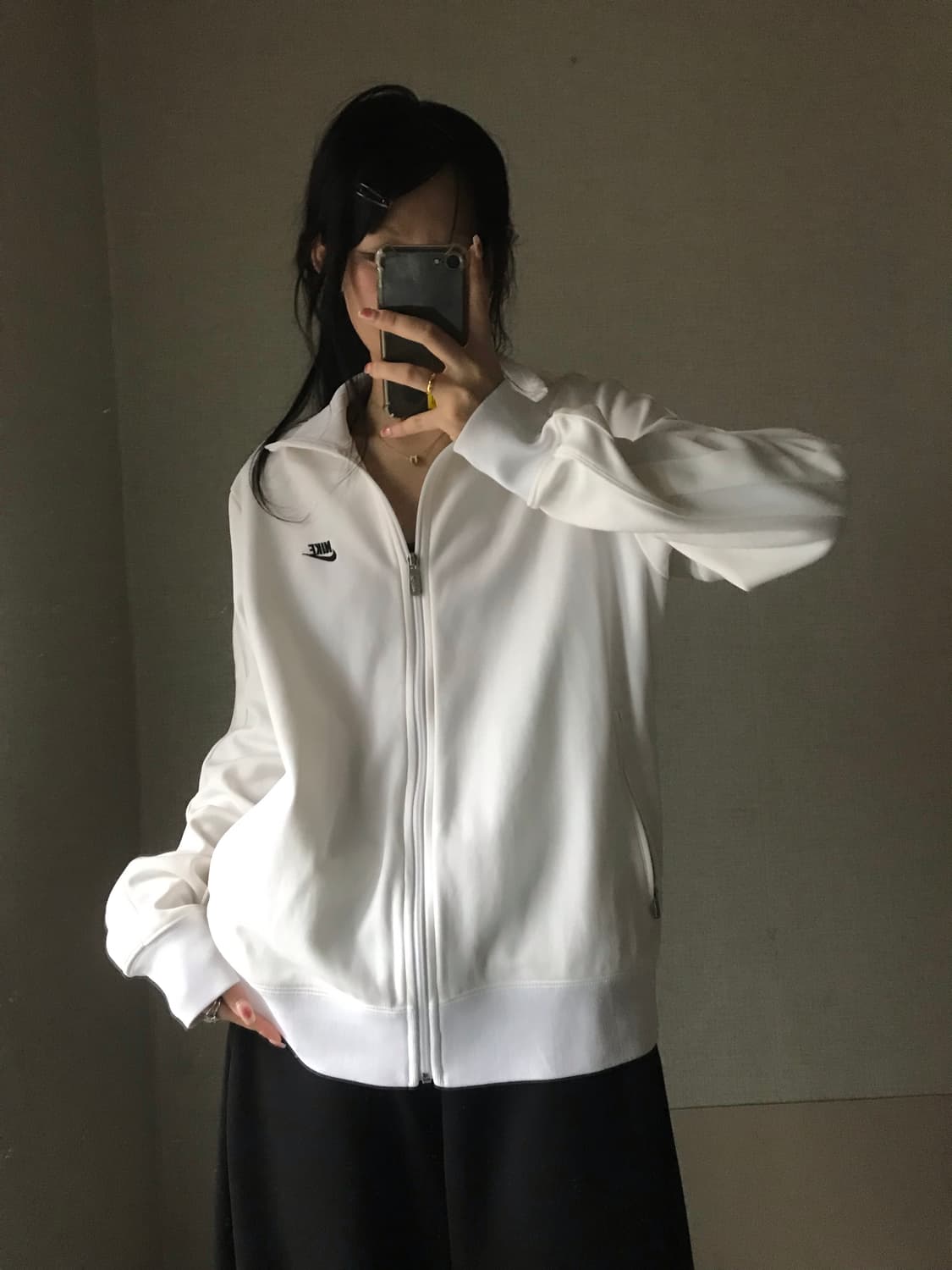 나이키 화이트 오버핏 져지 상품이미지4