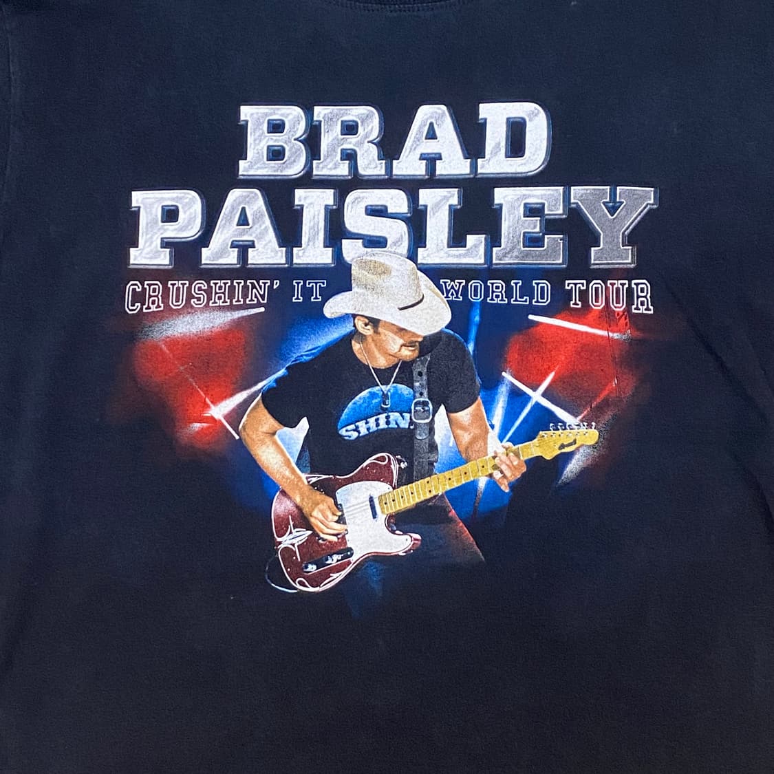 미국 빈티지 브래드 페이슬리 콘서트 투어티 락티셔츠 반팔티 상품이미지2