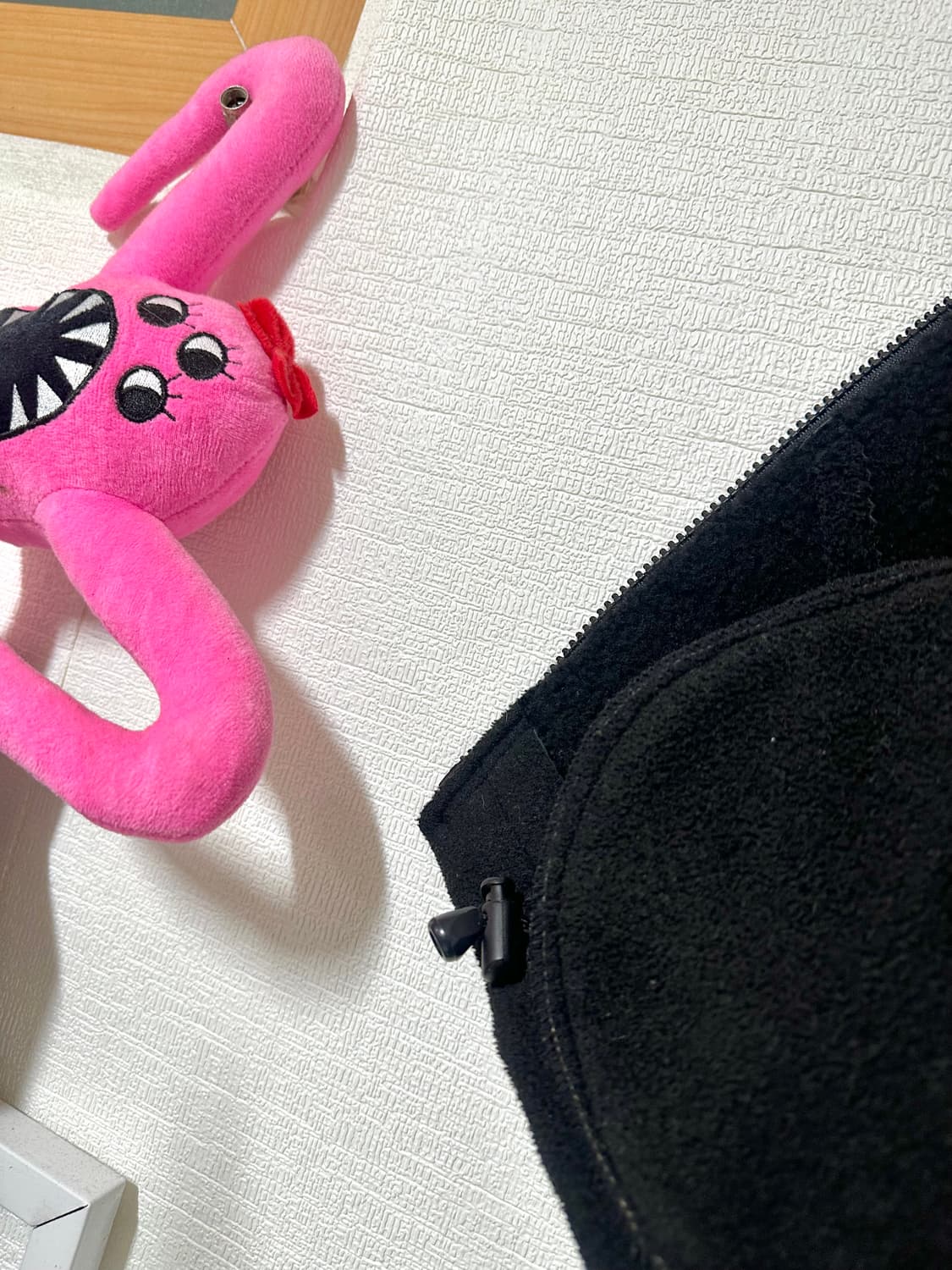 NZ lambskin 뉴질랜드 슬링크스킨 플리스 하이넥 레더자켓 상품이미지4