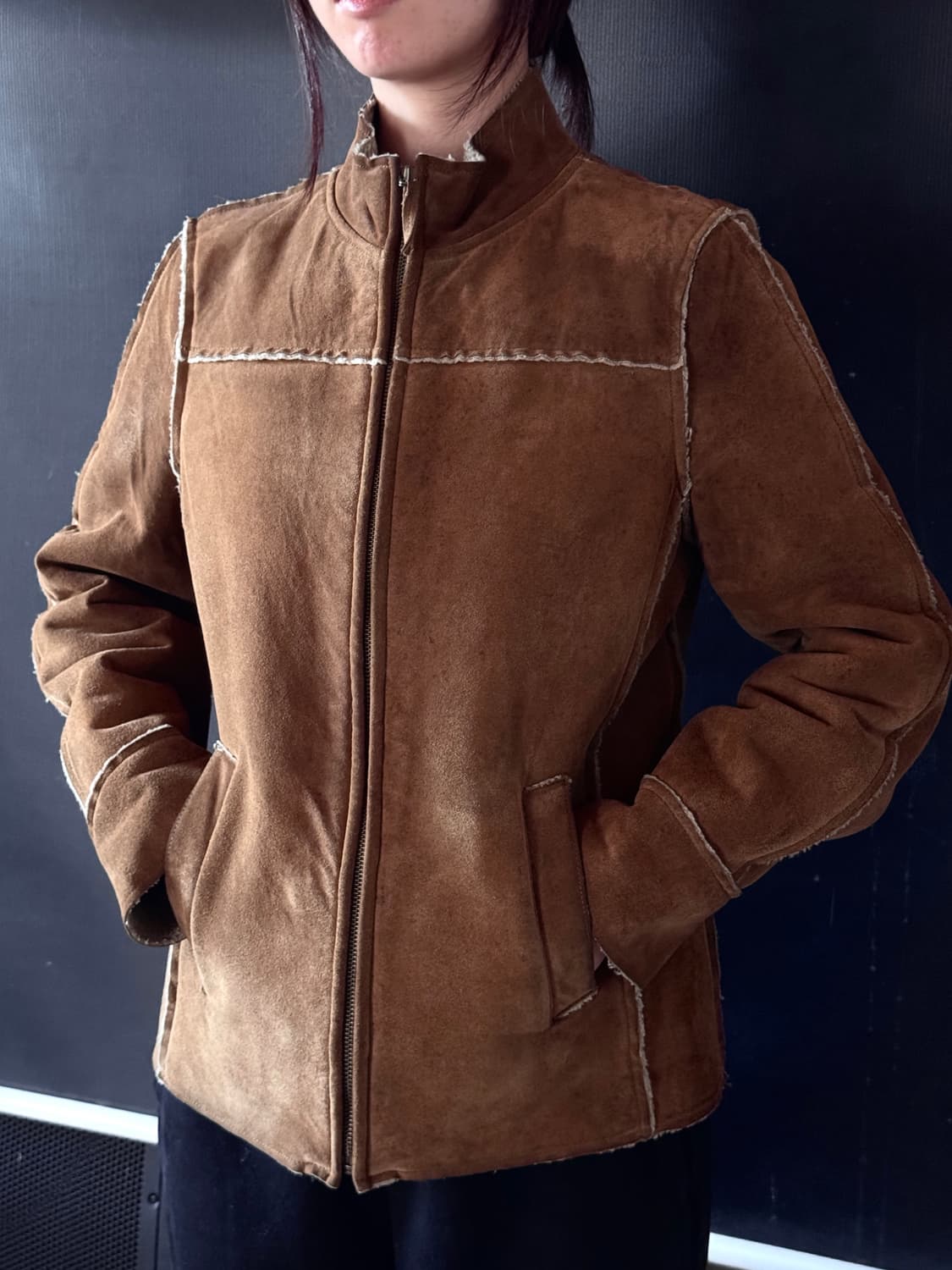 올드갭 리얼 스웨이드 시어링 자켓 상품이미지4