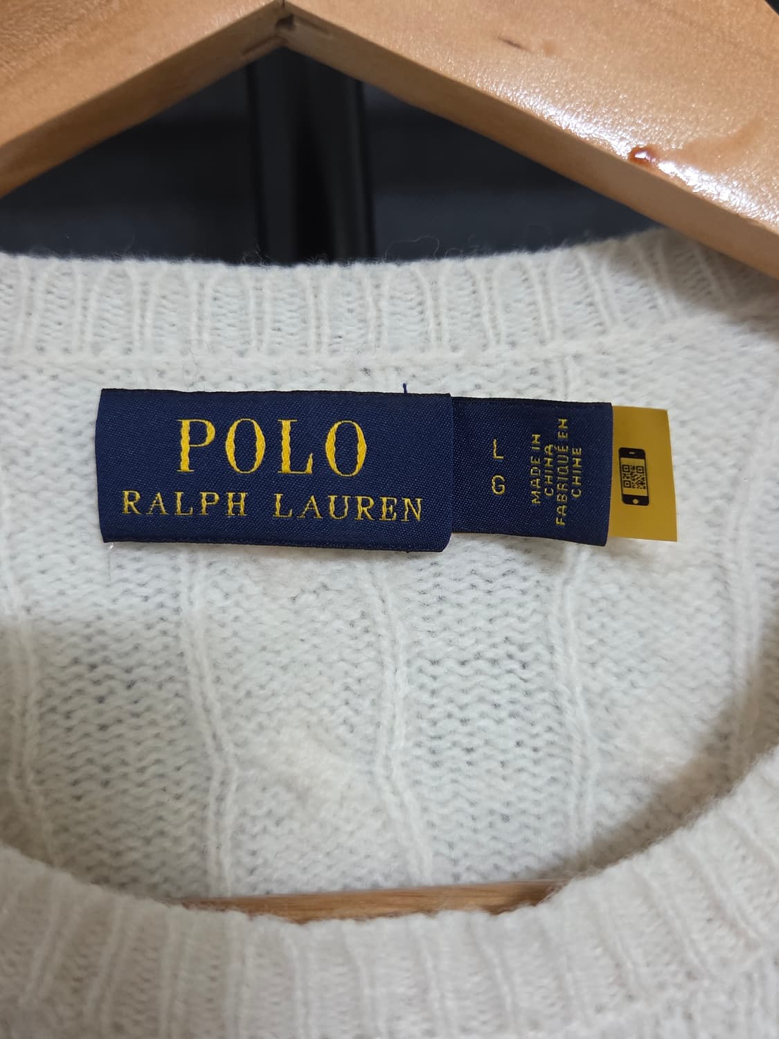 (정품) [폴로 랄프로렌] 울 캐시미어 케이블 니트 | 00133 상품이미지4
