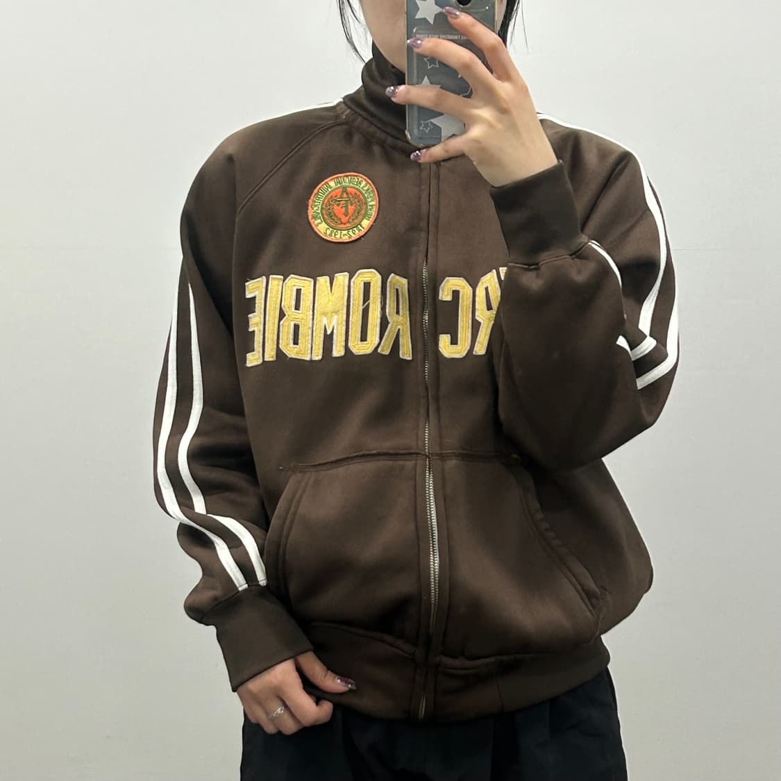 Abercrombie 아베크롬비 옐로웃스펠아웃 브라운 져지 상품이미지2