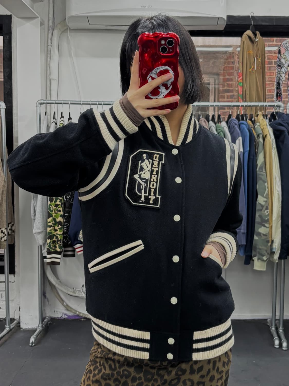 히스테릭 글래머 디트로이트 바시티 자켓 상품이미지4