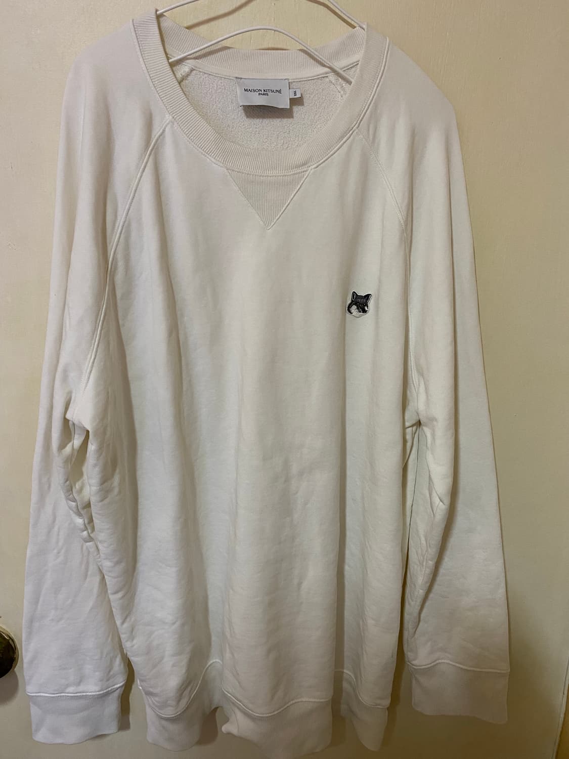 메종 MAISON KITSUNÉ 맨투맨 화이트 상품이미지1