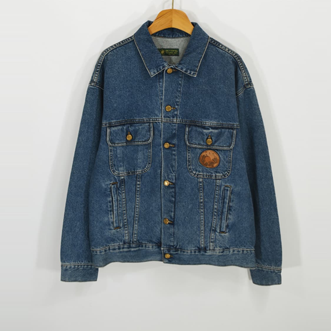 90's made in italy HUNTING WORLD 데님자켓 상품이미지1