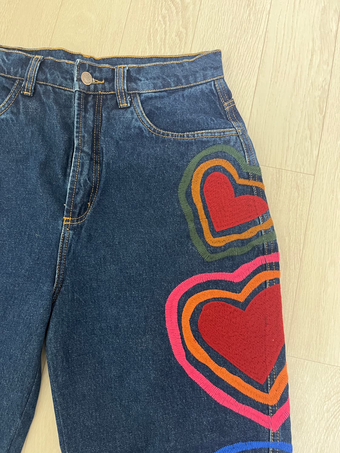 Farm Rio 자수 청바지 상품이미지3