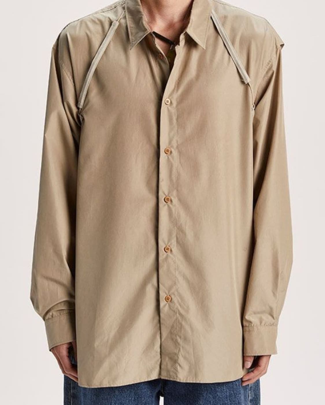 마리아노 스트랩 디테일 셔츠 M 새상품 상품이미지1