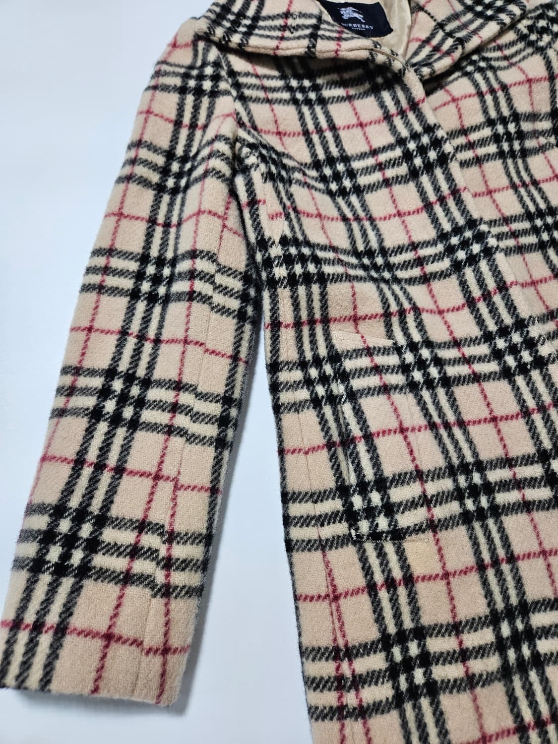 버버리 노바체크 롱 코트[M] 상품이미지2