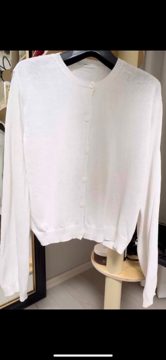 프로스트제이 린넨가디건 화이트 상품이미지2