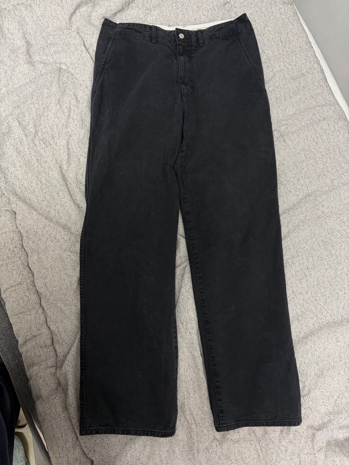 포터리 / 원 워시드 와이드 데님 워시드 블랙/ 1 사이즈 판매합니다. 상품이미지2