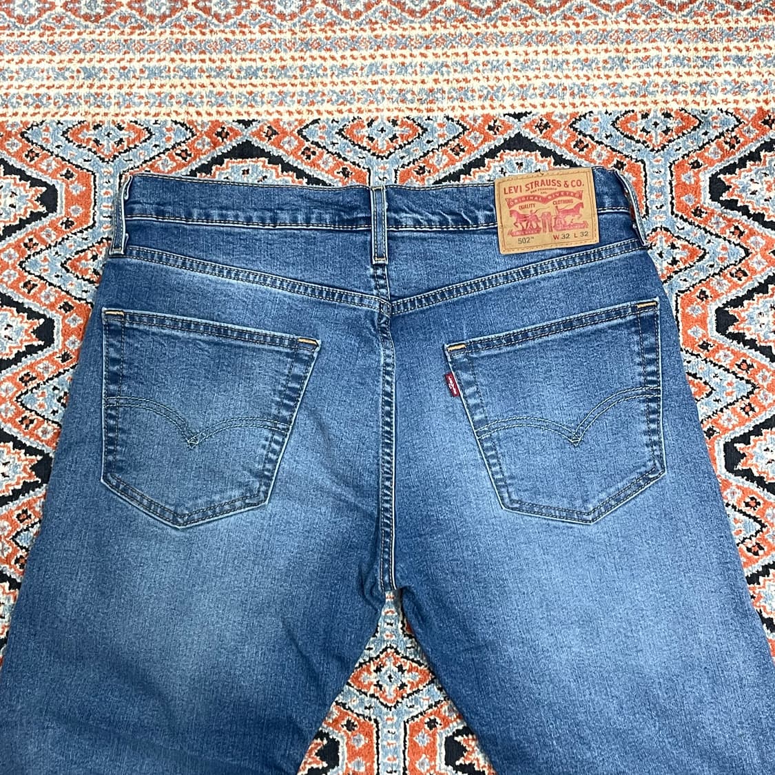 리바이스502 중청 데님팬츠 남성 W32L32 상품이미지5