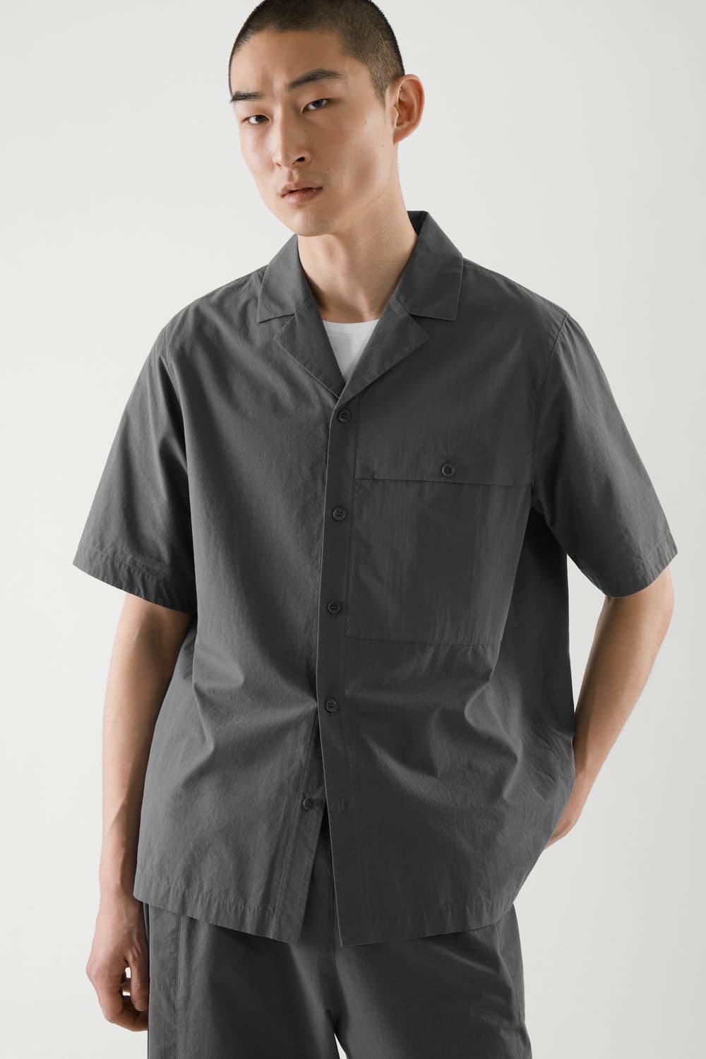 [코스] 패치포켓 쇼트 슬리브 셔츠 상품이미지4