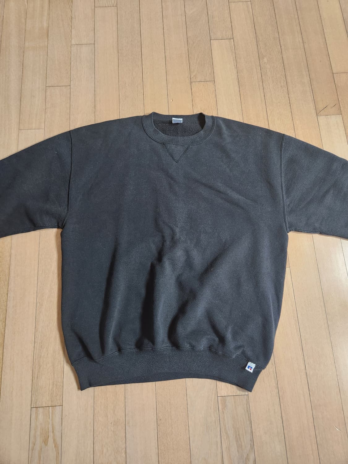 90s usa 러셀 스웻셔츠 맨투맨 블랙 상품이미지3