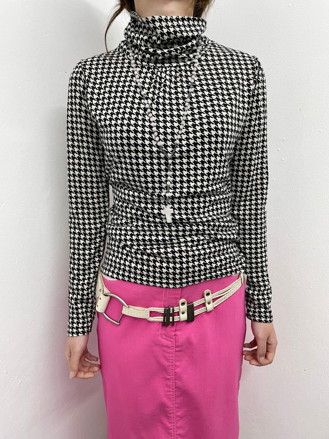 하운드체크 셔링 폴라 탑 상품이미지2