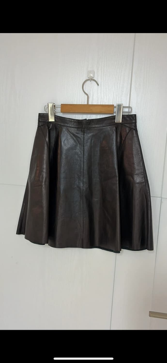 O’2nd 양가죽 레더 플리츠 스커트 25-26정품 상품이미지1