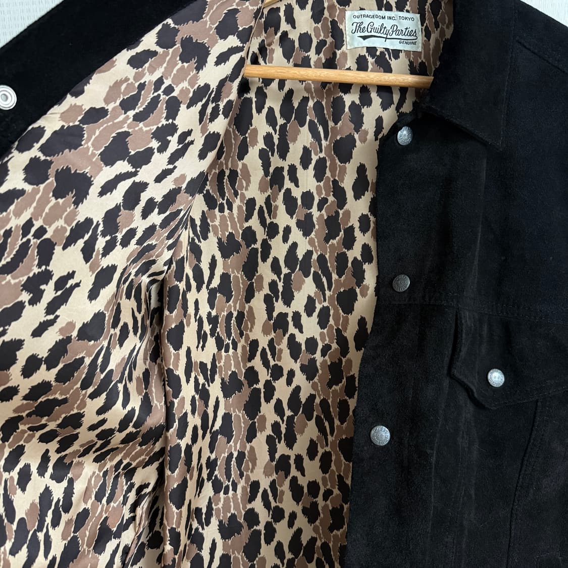 와코마리아 스웨이드 트러커 블랙 상품이미지3