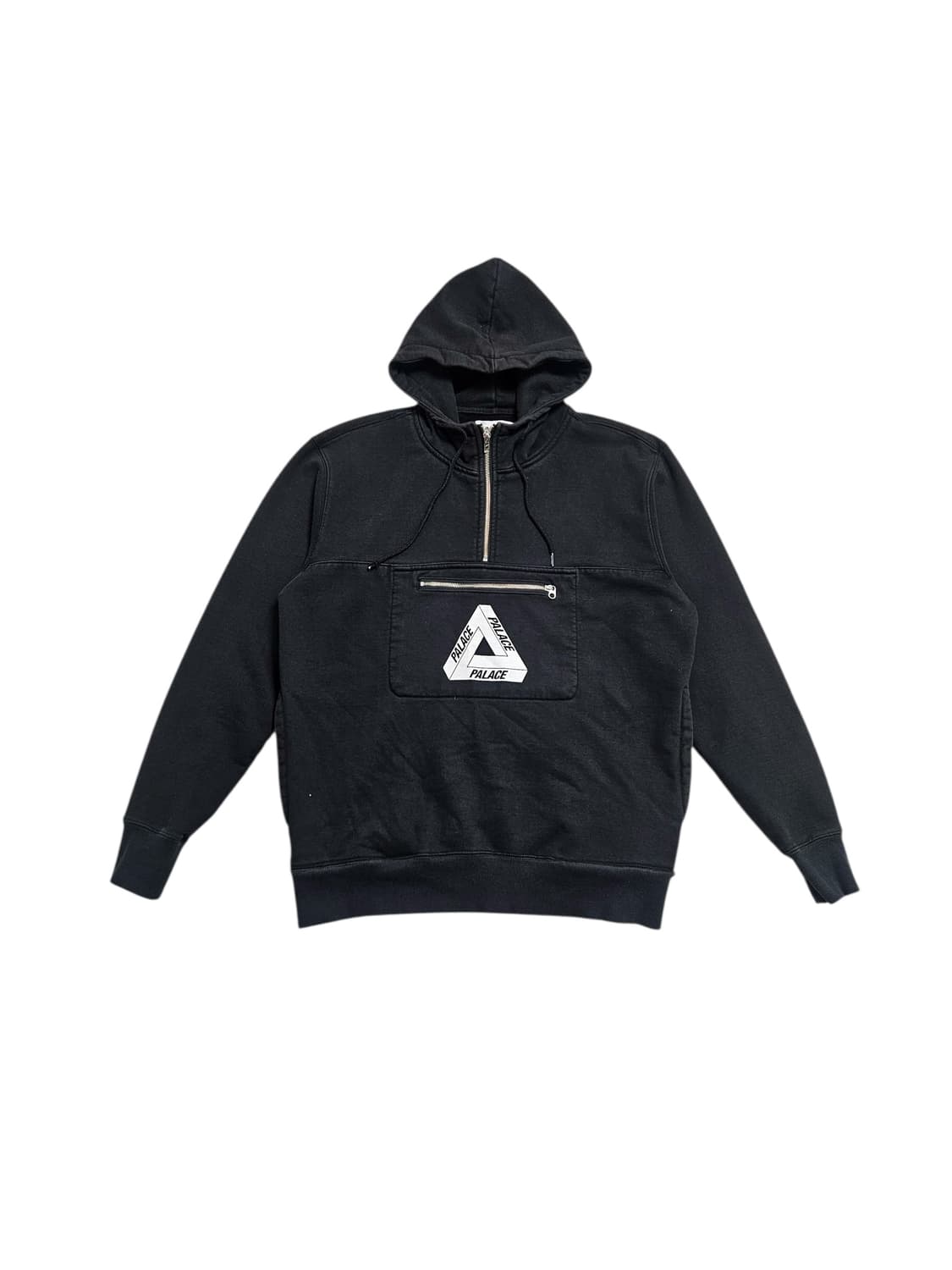 팔라스 반집업 후드티 블랙 상품이미지1