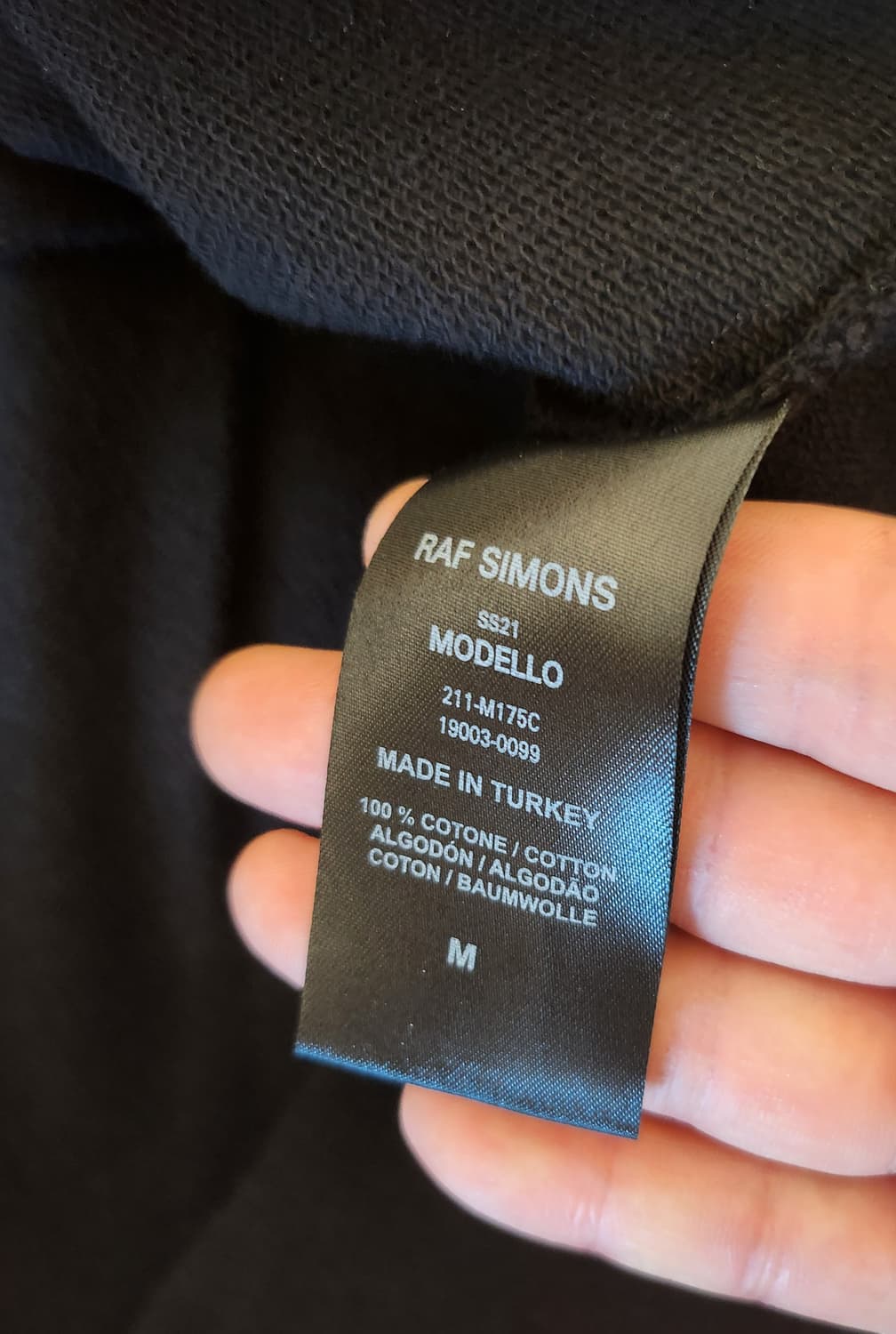 라프시몬스RAF SIMONS/21SS 포토 몽타주 후드/M 상품이미지6